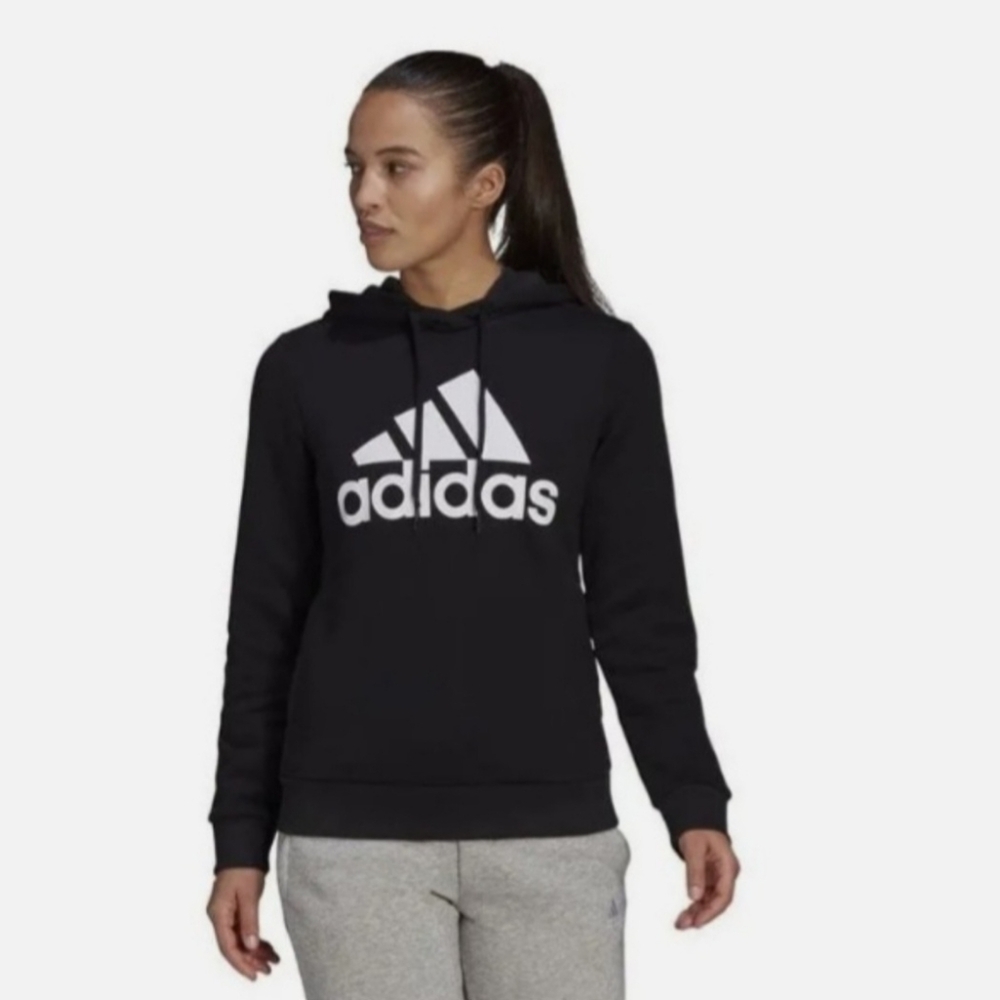 Adidas Black Fleece Pullover Hoodie Size Medium